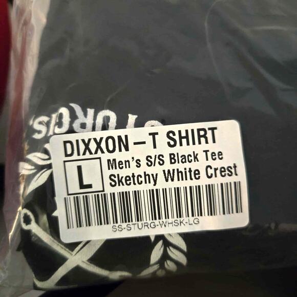 Dixxon Flannel Co. USA Sketchy Crest Crewneck T-shirt Size L NWT Sturgis - Picture 3 of 5